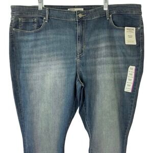 Levi Strauss Signature Gold Mid Rise‎ Skinny Jeans Women's 24M W37 L30 Blue
